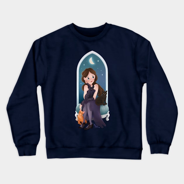 Starlit Crewneck Sweatshirt by LunarFox